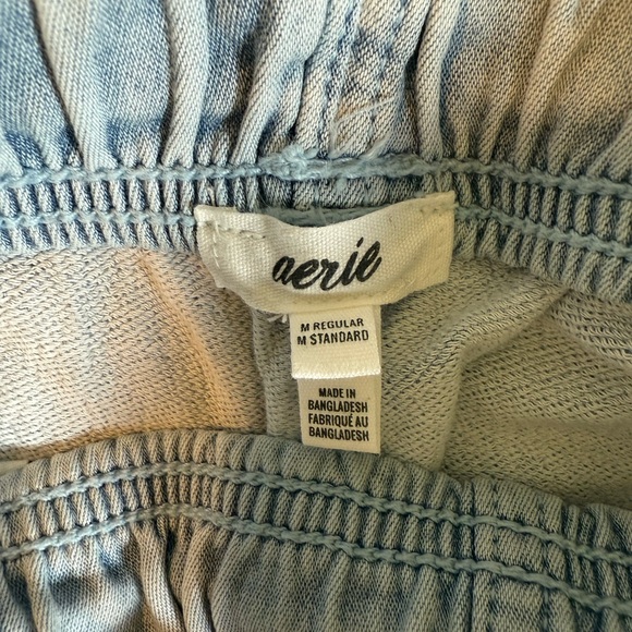 Aerie Denim Blue Elastic Waist Pants - Picture 4 of 4